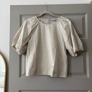 H&M Cream Puff Sleeve Blouse
